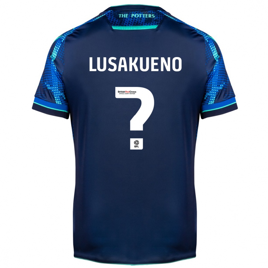 Kids Football Matty Lusakueno #0 Navy Away Jersey 2023/24 T-Shirt Canada