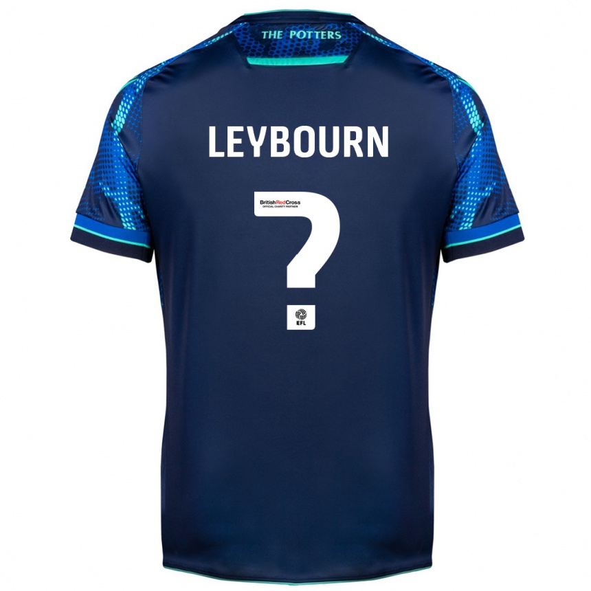 Kids Football Charlie Leybourn #0 Navy Away Jersey 2023/24 T-Shirt Canada