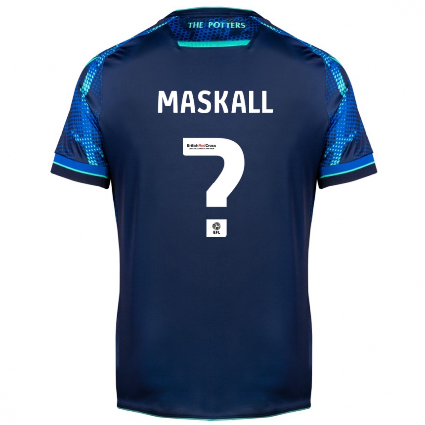 Kids Football Josh Maskall #0 Navy Away Jersey 2023/24 T-Shirt Canada