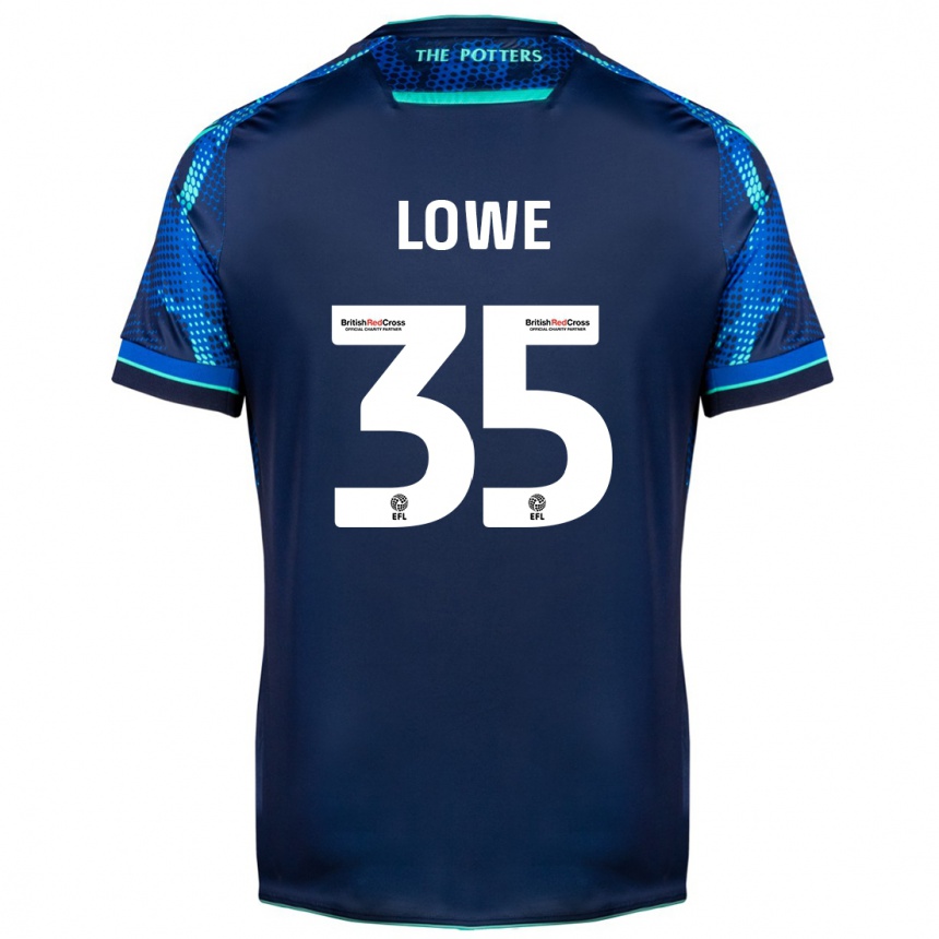 Kids Football Nathan Lowe #35 Navy Away Jersey 2023/24 T-Shirt Canada