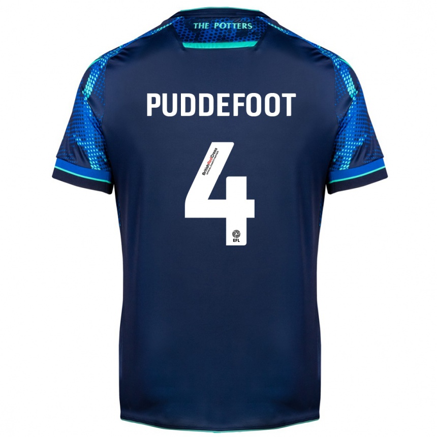 Enfant Football Maillot Danielle Puddefoot #4 Marin Tenues Extérieur 2023/24 Canada