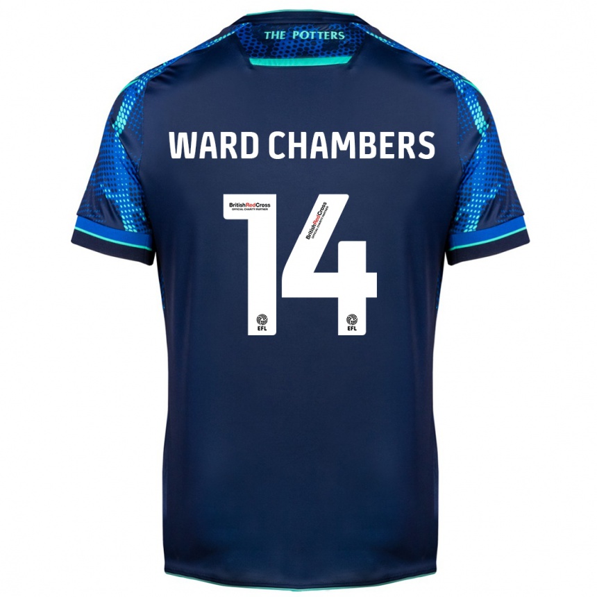 Enfant Football Maillot Courtnay Ward-Chambers #14 Marin Tenues Extérieur 2023/24 Canada