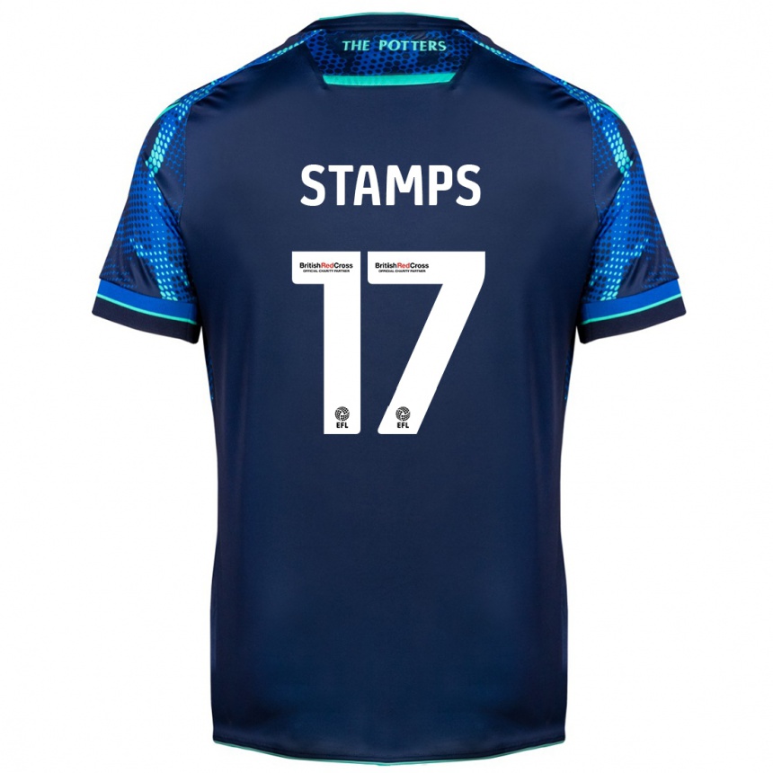 Kids Football Shannon Stamps #17 Navy Away Jersey 2023/24 T-Shirt Canada