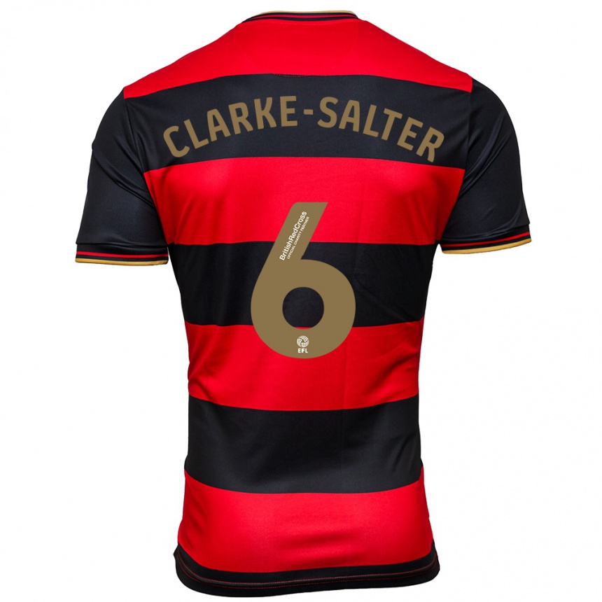 Enfant Football Maillot Jake Clarke-Salter #6 Noir Rouge Tenues Extérieur 2023/24 Canada