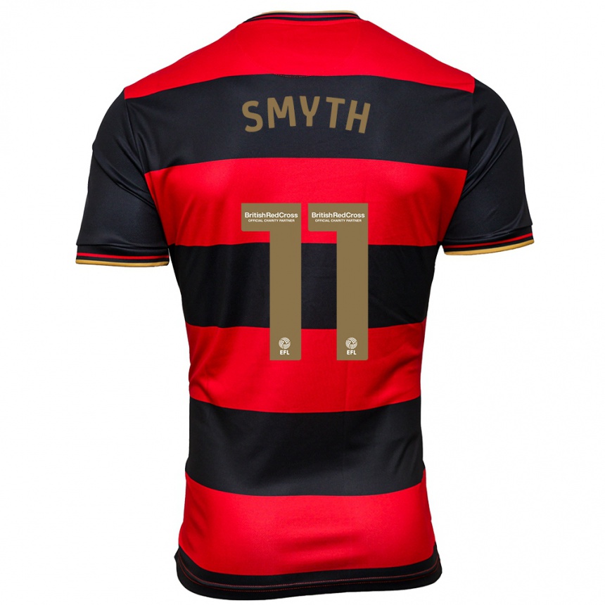 Enfant Football Maillot Paul Smyth #11 Noir Rouge Tenues Extérieur 2023/24 Canada