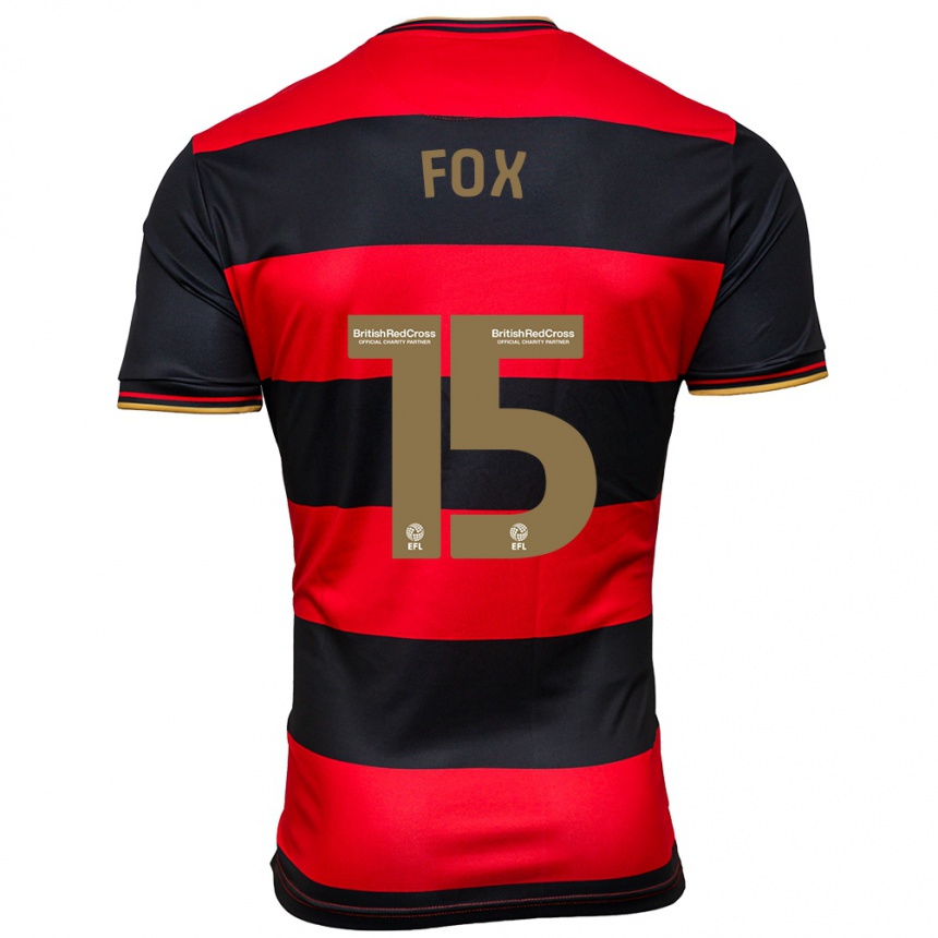 Enfant Football Maillot Morgan Fox #15 Noir Rouge Tenues Extérieur 2023/24 Canada