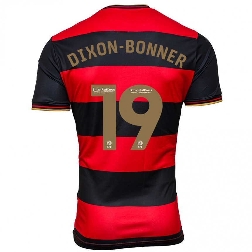 Enfant Football Maillot Elijah Dixon-Bonner #19 Noir Rouge Tenues Extérieur 2023/24 Canada