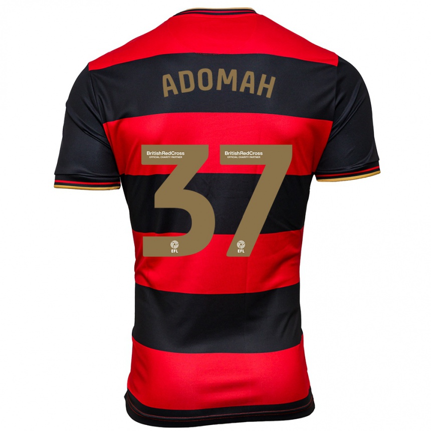 Kids Football Albert Adomah #37 Black Red Away Jersey 2023/24 T-Shirt Canada