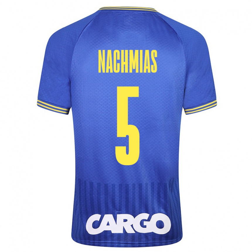 Enfant Football Maillot Idan Nachmias #5 Bleu Tenues Extérieur 2023/24 Canada