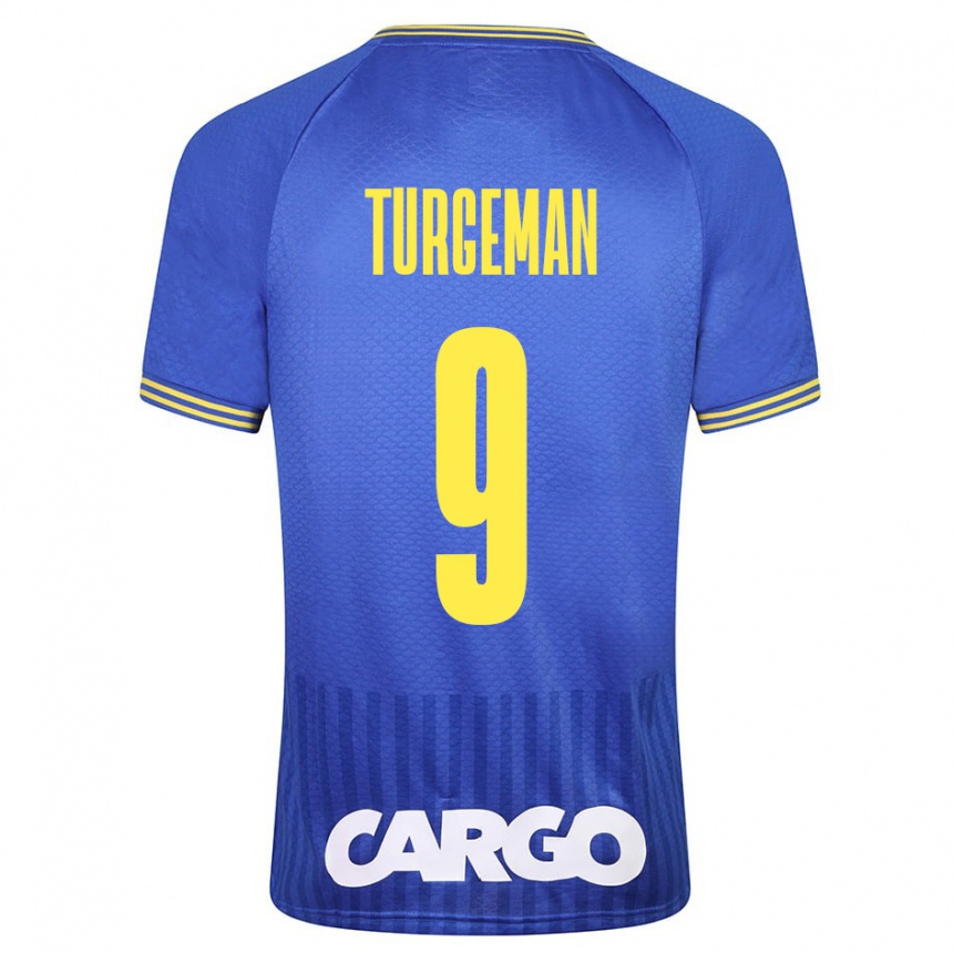 Kids Football Dor Turgeman #9 Blue Away Jersey 2023/24 T-Shirt Canada