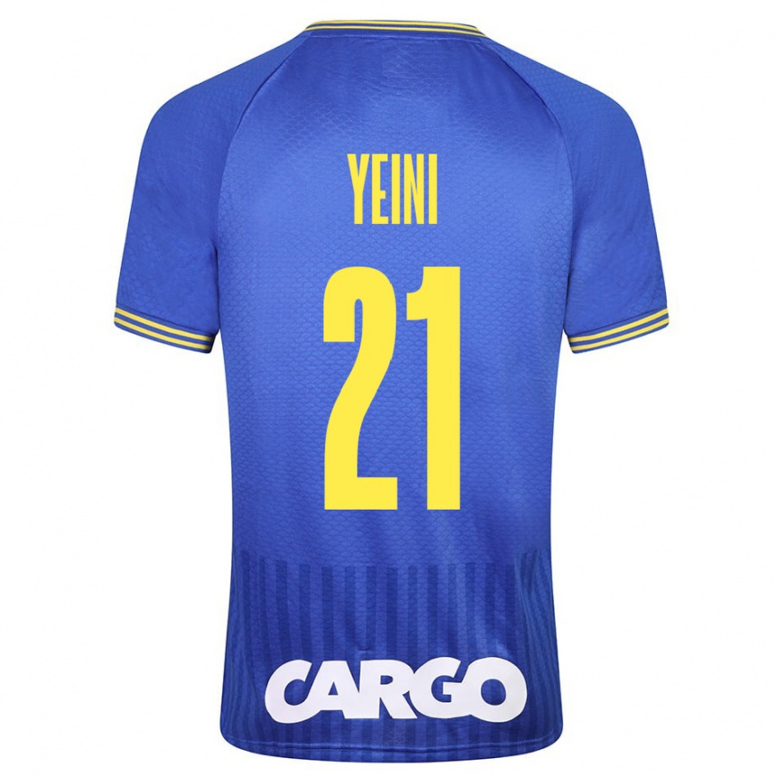 Enfant Football Maillot Sheran Yeini #21 Bleu Tenues Extérieur 2023/24 Canada