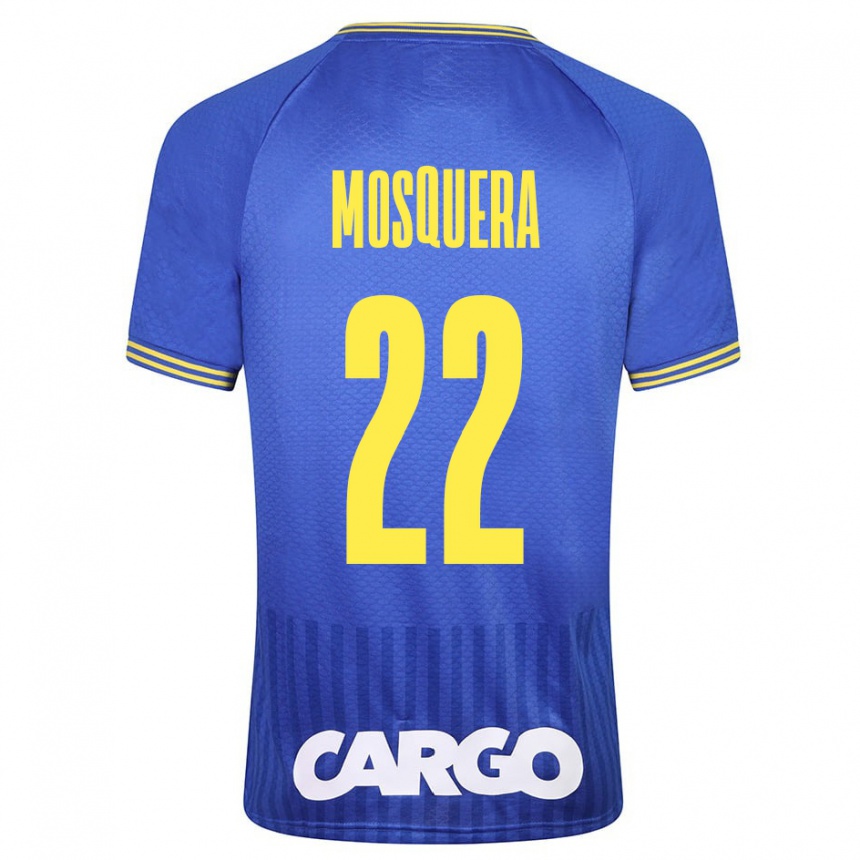 Kids Football Orlando Mosquera #22 Blue Away Jersey 2023/24 T-Shirt Canada