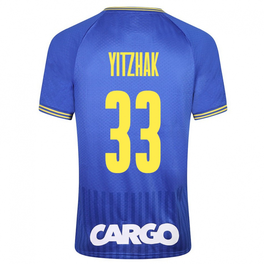 Enfant Football Maillot Or Yitzhak #33 Bleu Tenues Extérieur 2023/24 Canada