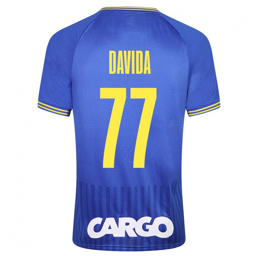 Enfant Football Maillot Osher Davida #77 Bleu Tenues Extérieur 2023/24 Canada