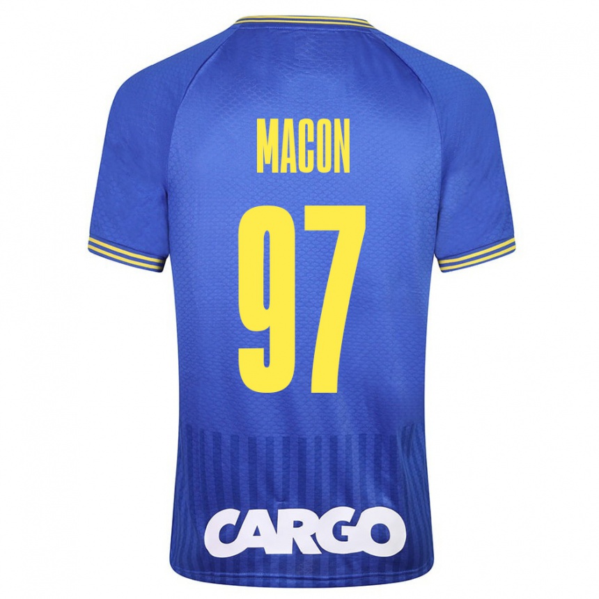 Kids Football Yvann Maçon #97 Blue Away Jersey 2023/24 T-Shirt Canada