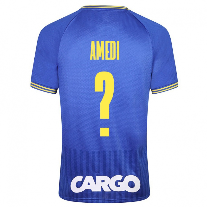 Kids Football Roei Amedi #0 Blue Away Jersey 2023/24 T-Shirt Canada