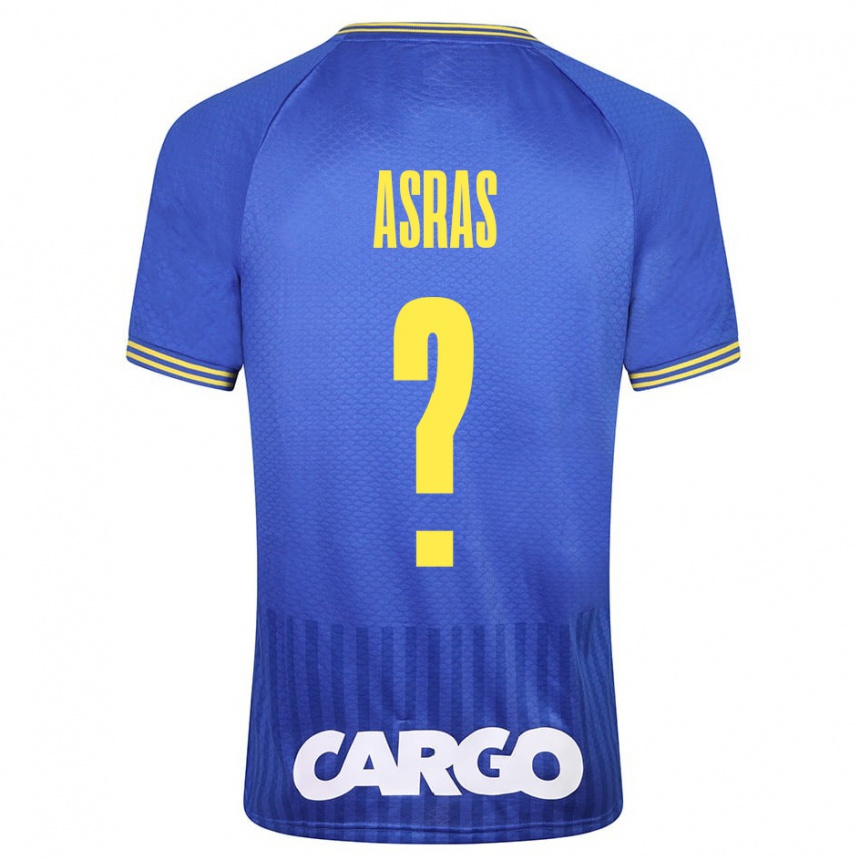 Kids Football Lotem Asras #0 Blue Away Jersey 2023/24 T-Shirt Canada