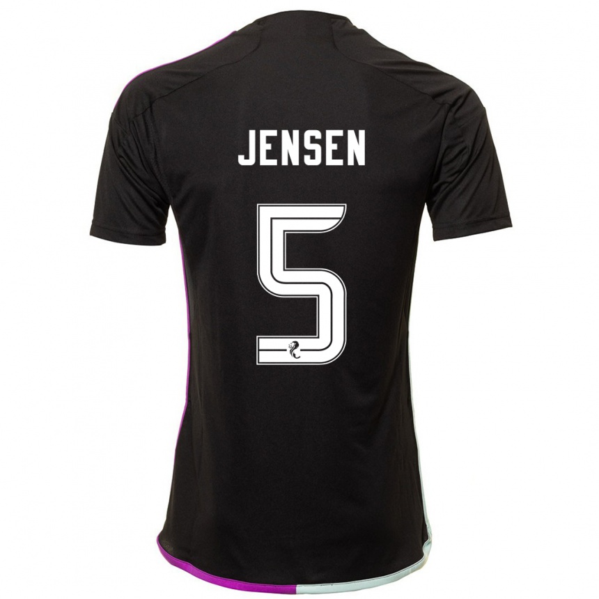 Enfant Football Maillot Richard Jensen #5 Noir Tenues Extérieur 2023/24 Canada