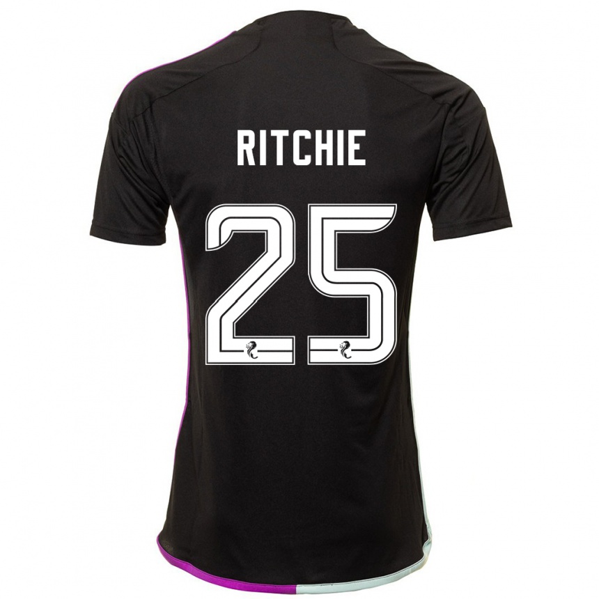 Kids Football Tom Ritchie #25 Black Away Jersey 2023/24 T-Shirt Canada