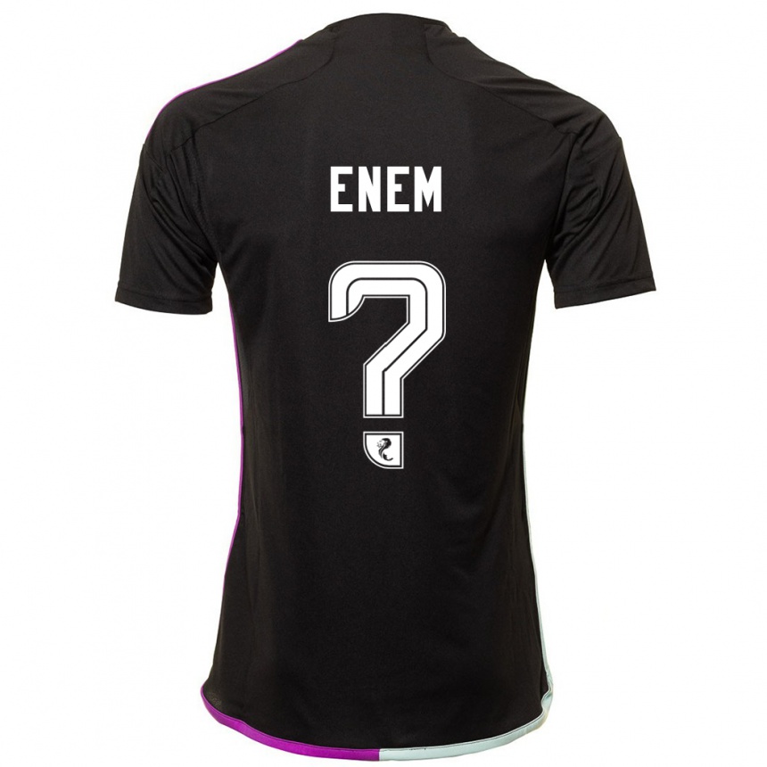 Enfant Football Maillot Victor Enem #0 Noir Tenues Extérieur 2023/24 Canada