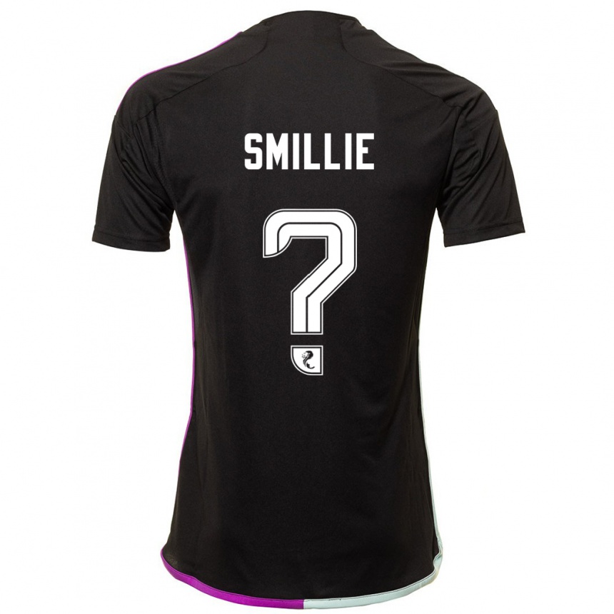 Enfant Football Maillot Reuben Smillie #0 Noir Tenues Extérieur 2023/24 Canada