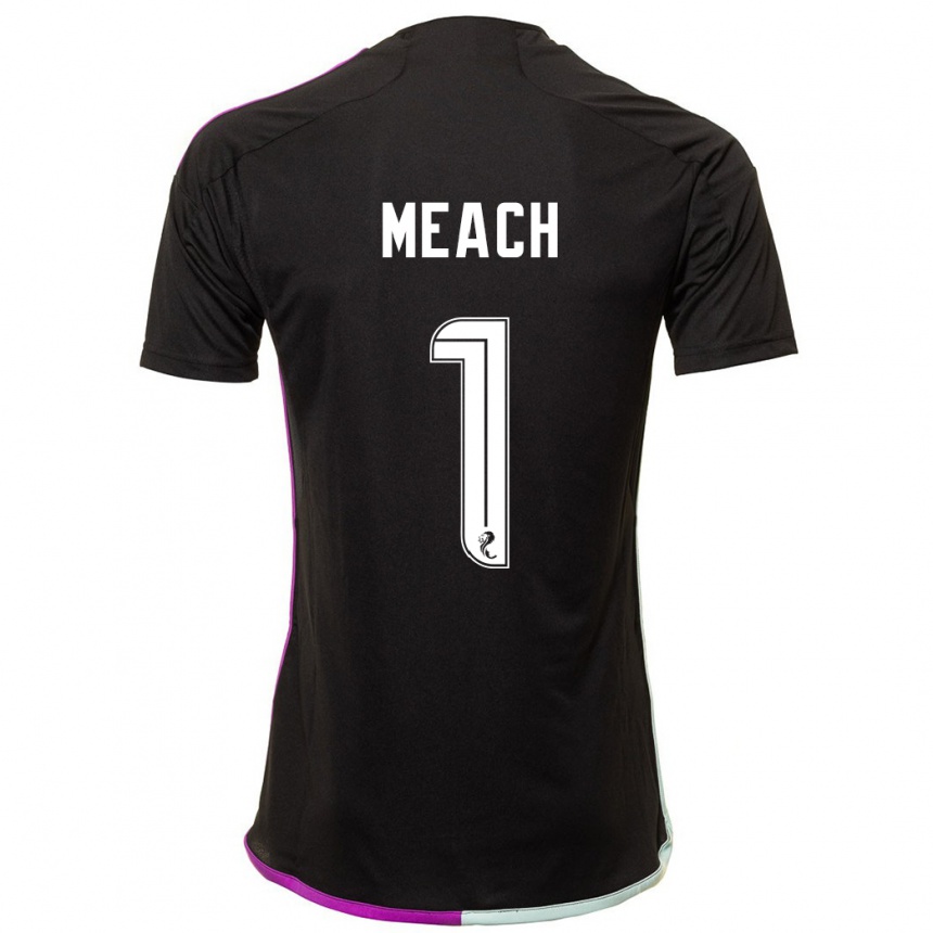 Kids Football Aaliyah-Jay Meach #1 Black Away Jersey 2023/24 T-Shirt Canada