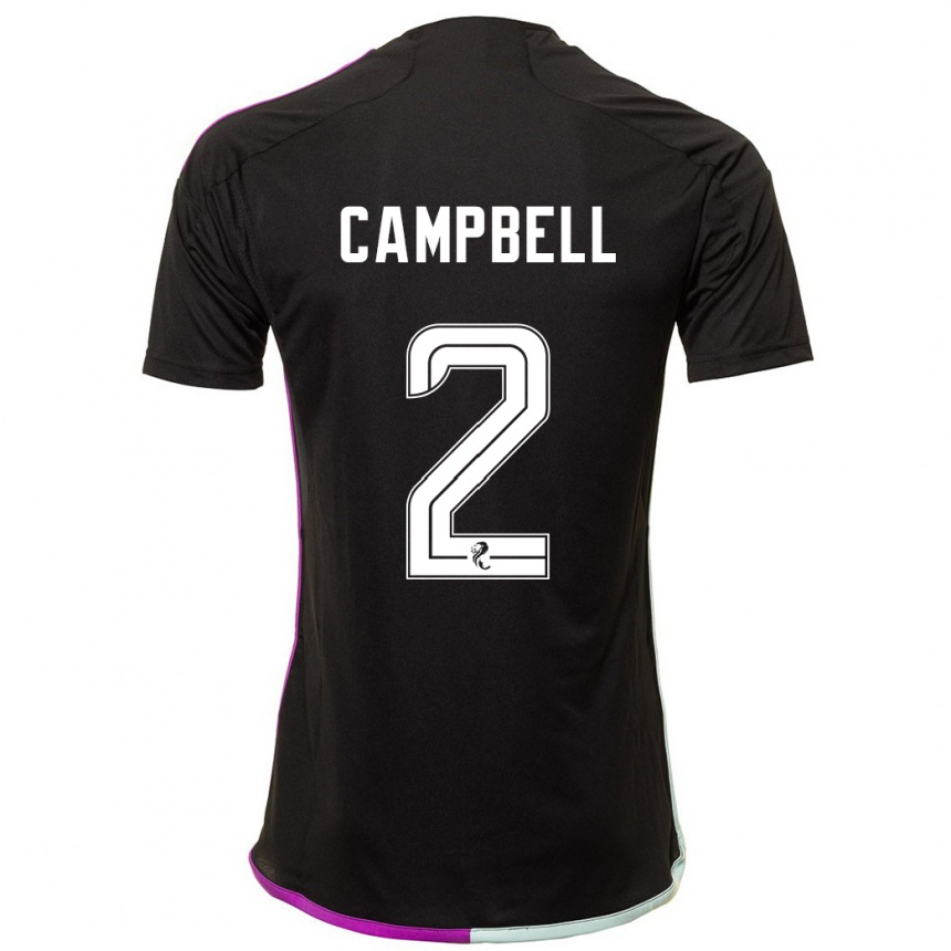 Enfant Football Maillot Loren Campbell #2 Noir Tenues Extérieur 2023/24 Canada