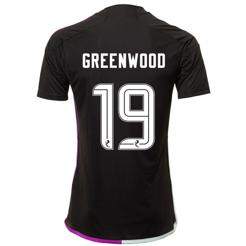 Kids Football Brodie Greenwood #19 Black Away Jersey 2023/24 T-Shirt Canada