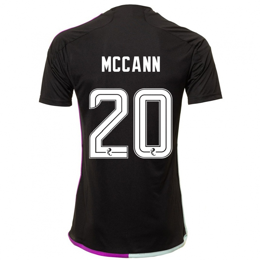 Enfant Football Maillot Annalisa Mccann #20 Noir Tenues Extérieur 2023/24 Canada