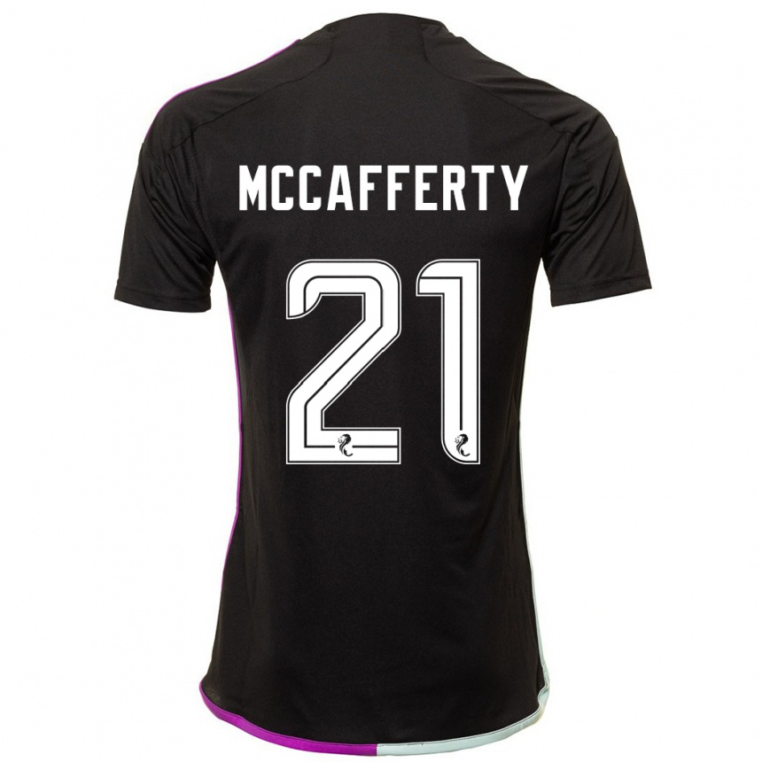 Kids Football Eirinn Mccafferty #21 Black Away Jersey 2023/24 T-Shirt Canada