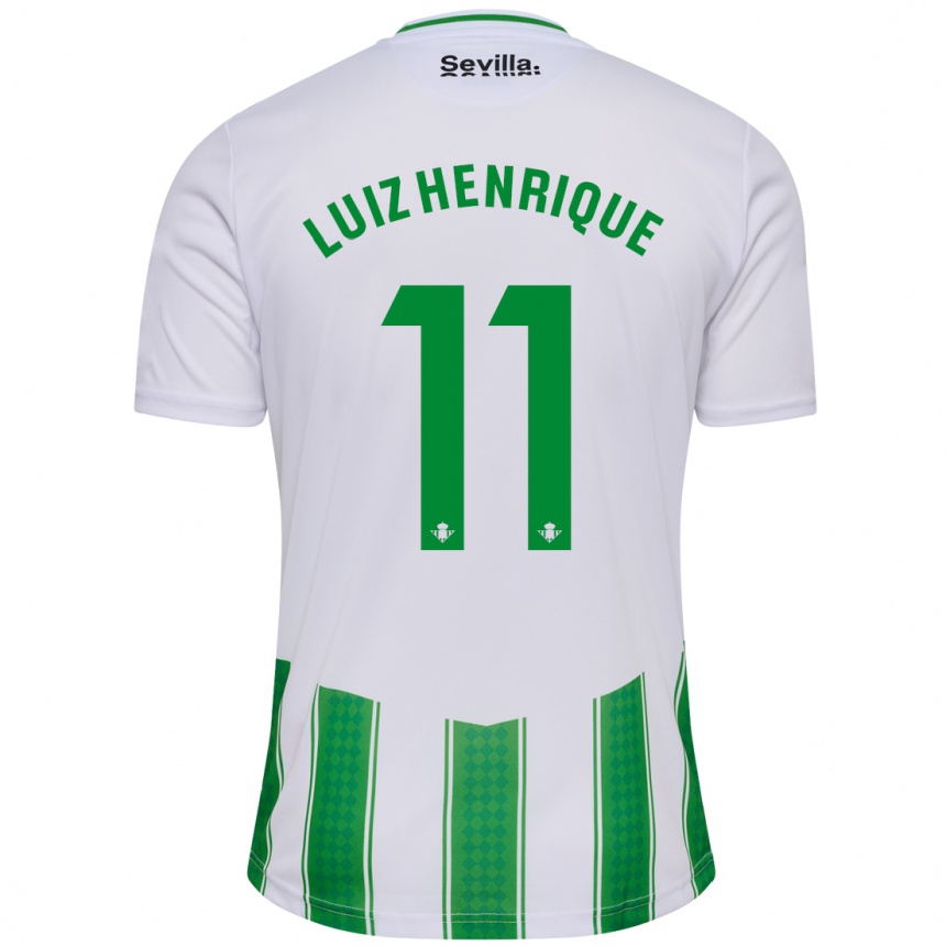 Homme Football Maillot Luiz Henrique #11 Blanc Tenues Domicile 2023/24 Canada