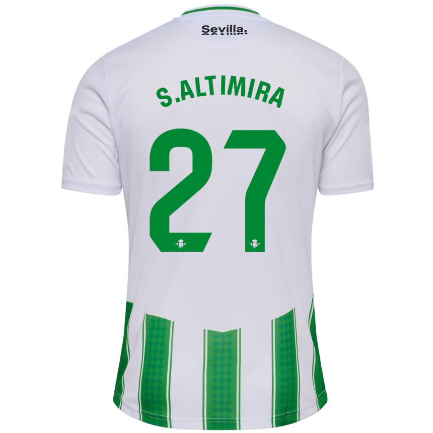 Men Football Sergi Altimira #27 White Home Jersey 2023/24 T-Shirt Canada