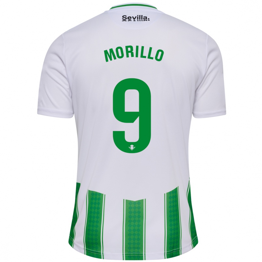 Homme Football Maillot Manu Morillo #9 Blanc Tenues Domicile 2023/24 Canada