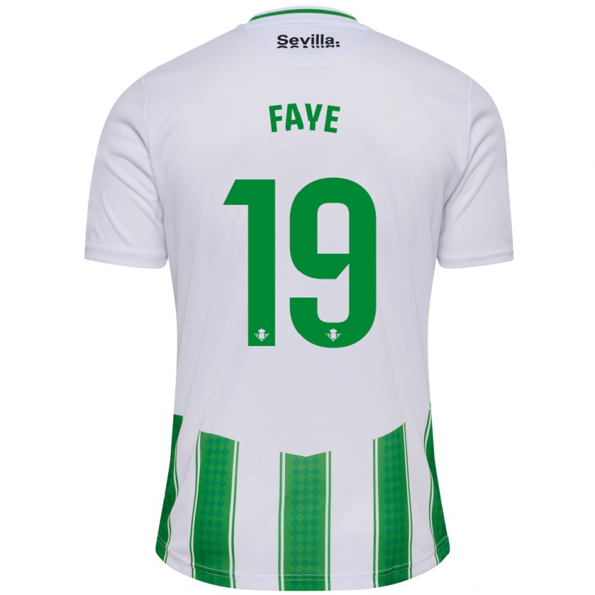 Men Football Souleymane Faye #19 White Home Jersey 2023/24 T-Shirt Canada