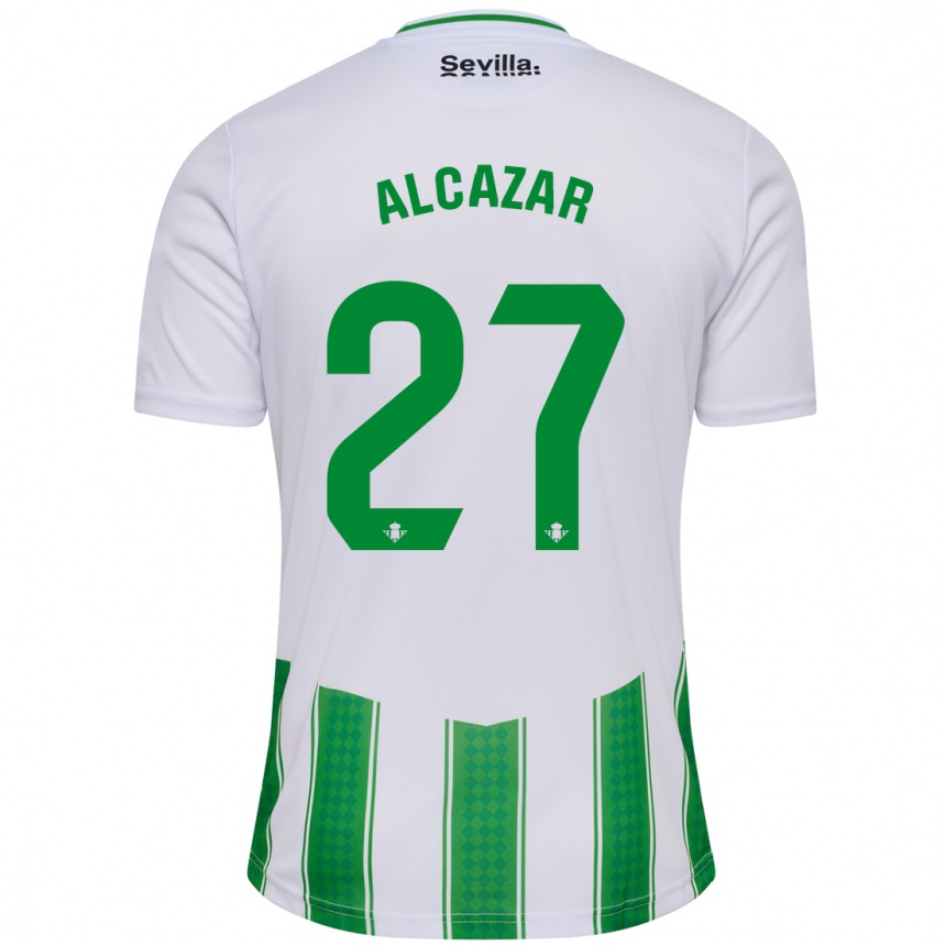 Homme Football Maillot Lucas Alcázar #27 Blanc Tenues Domicile 2023/24 Canada