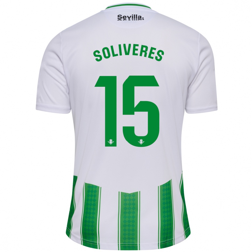 Homme Football Maillot Gema Soliveres #15 Blanc Tenues Domicile 2023/24 Canada