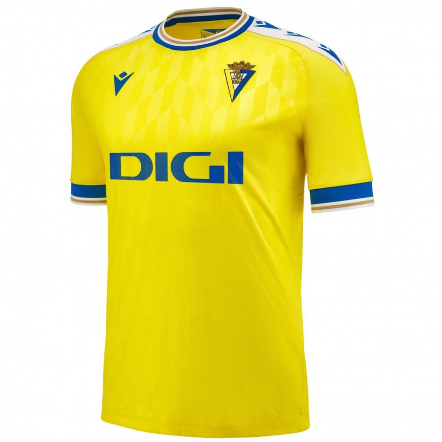 Homme Football Maillot María Dolores Morón Cebada #5 Jaune Tenues Domicile 2023/24 Canada