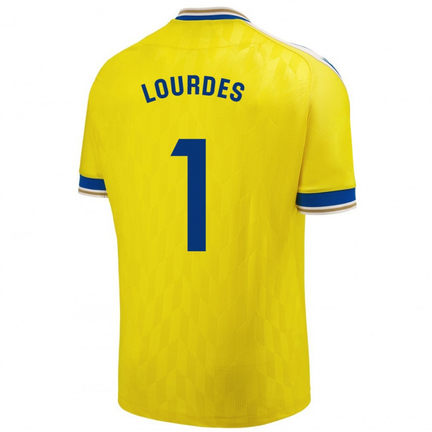 Men Football Lourdes #1 Yellow Home Jersey 2023/24 T-Shirt Canada