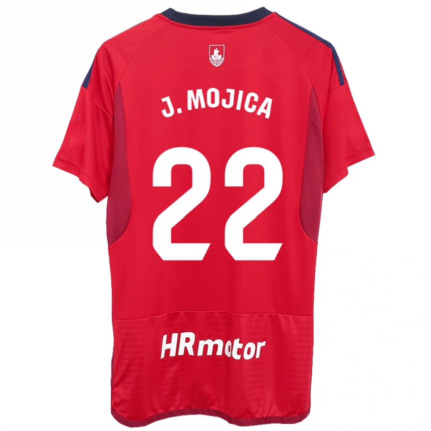 Men Football Johan Mojica #22 Red Home Jersey 2023/24 T-Shirt Canada