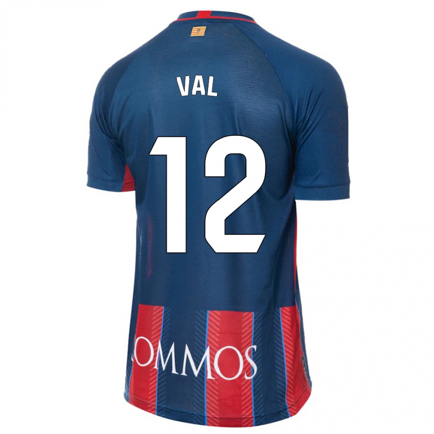 Homme Football Maillot Ángel Val #12 Marin Tenues Domicile 2023/24 Canada