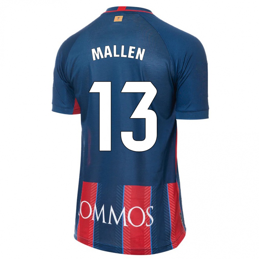 Men Football Lucía Mallén #13 Navy Home Jersey 2023/24 T-Shirt Canada