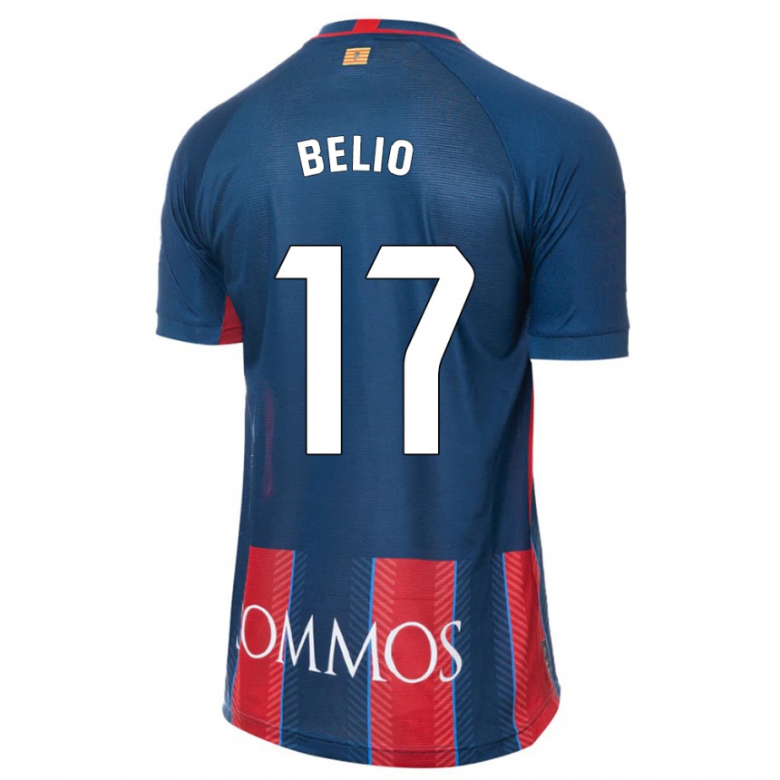 Men Football Marta Belio #17 Navy Home Jersey 2023/24 T-Shirt Canada