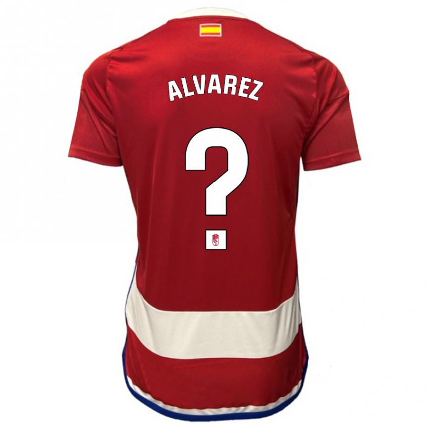 Men Football Rubén Álvarez #0 Red Home Jersey 2023/24 T-Shirt Canada