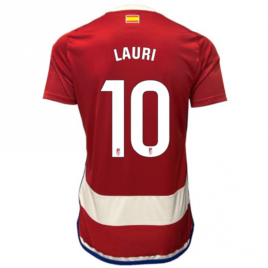 Men Football Lauri #10 Red Home Jersey 2023/24 T-Shirt Canada