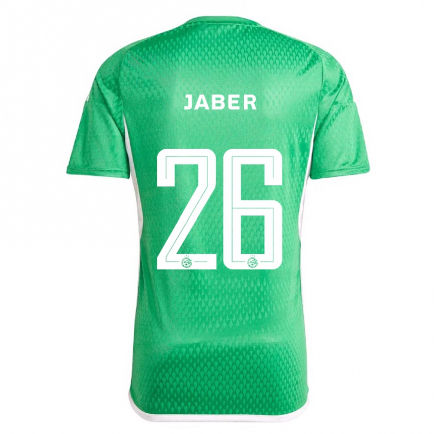 Homme Football Maillot Mahmoud Jaber #26 Blanc Bleu Tenues Domicile 2023/24 Canada