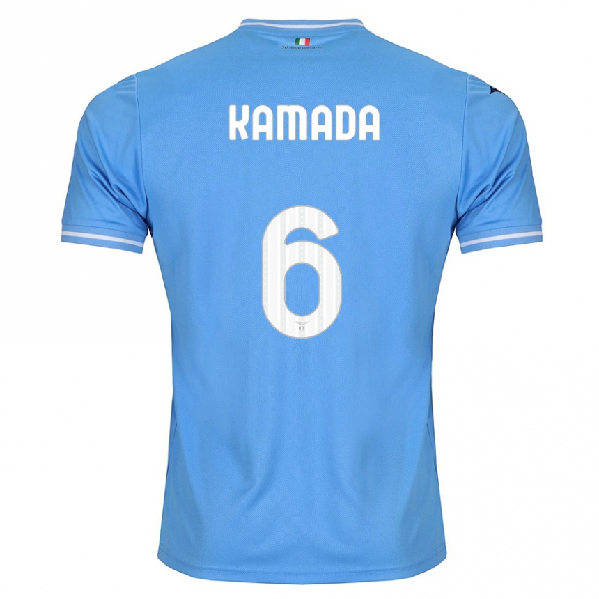 Homme Football Maillot Daichi Kamada #6 Bleu Tenues Domicile 2023/24 Canada