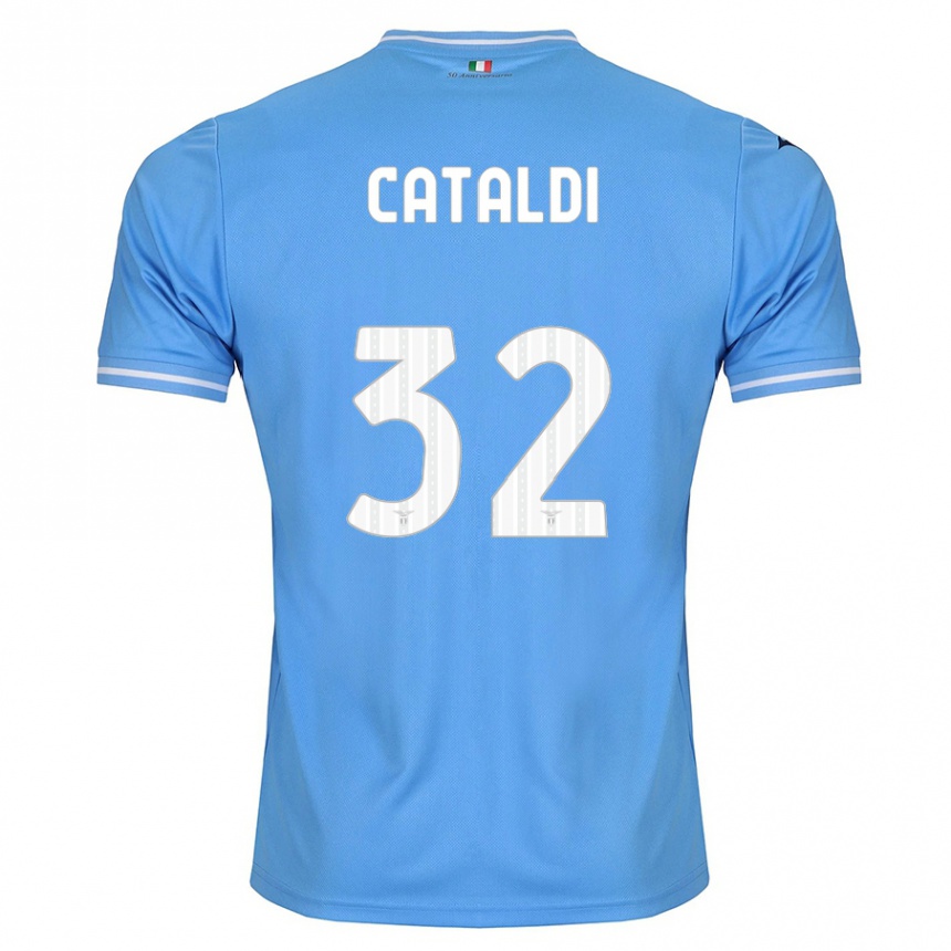 Homme Football Maillot Danilo Cataldi #32 Bleu Tenues Domicile 2023/24 Canada