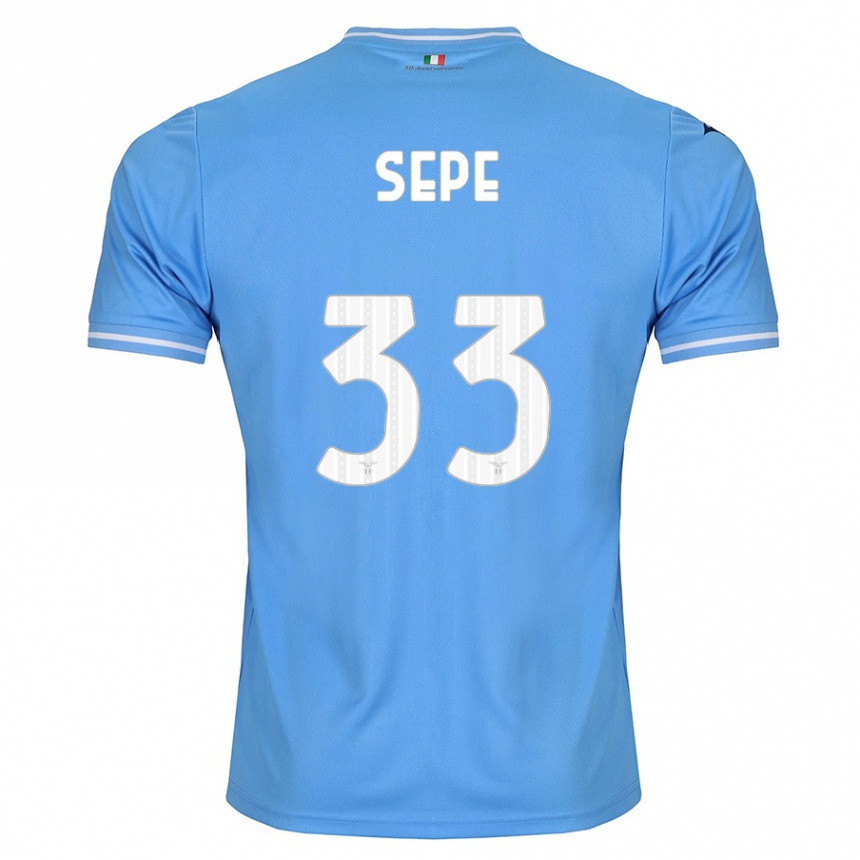 Men Football Luigi Sepe #33 Blue Home Jersey 2023/24 T-Shirt Canada