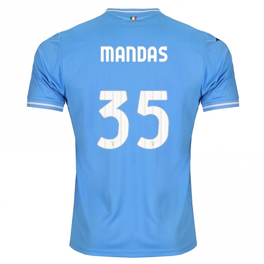 Homme Football Maillot Christos Mandas #35 Bleu Tenues Domicile 2023/24 Canada