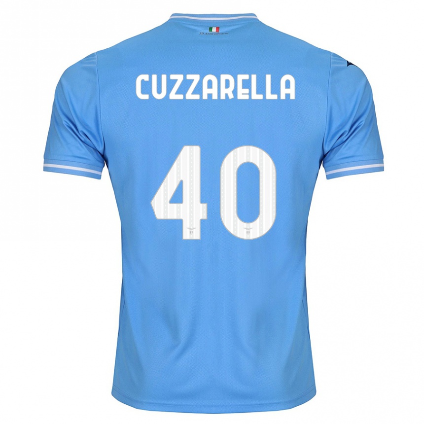 Homme Football Maillot Cristian Cuzzarella #40 Bleu Tenues Domicile 2023/24 Canada